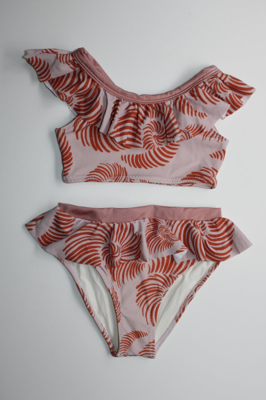 Little Girls fossil print bikini set